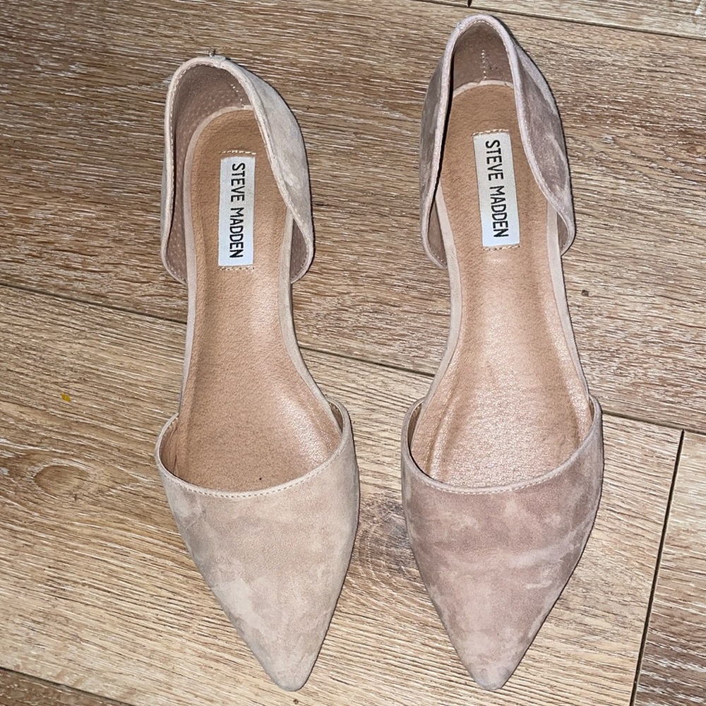 Steve Madden Leather Tan  Suede
 flats Size 8